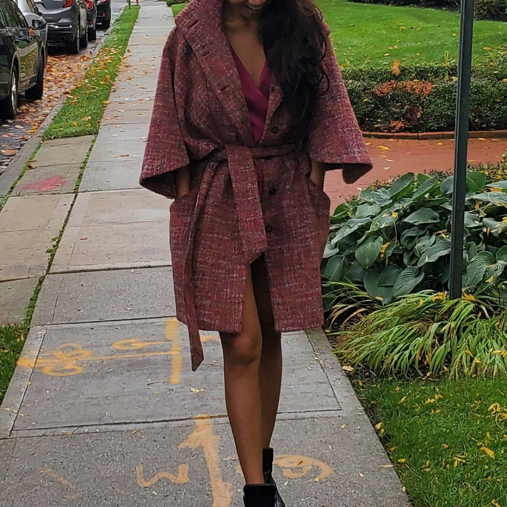 Trench Oversized Shape Fitting Ladies Coat